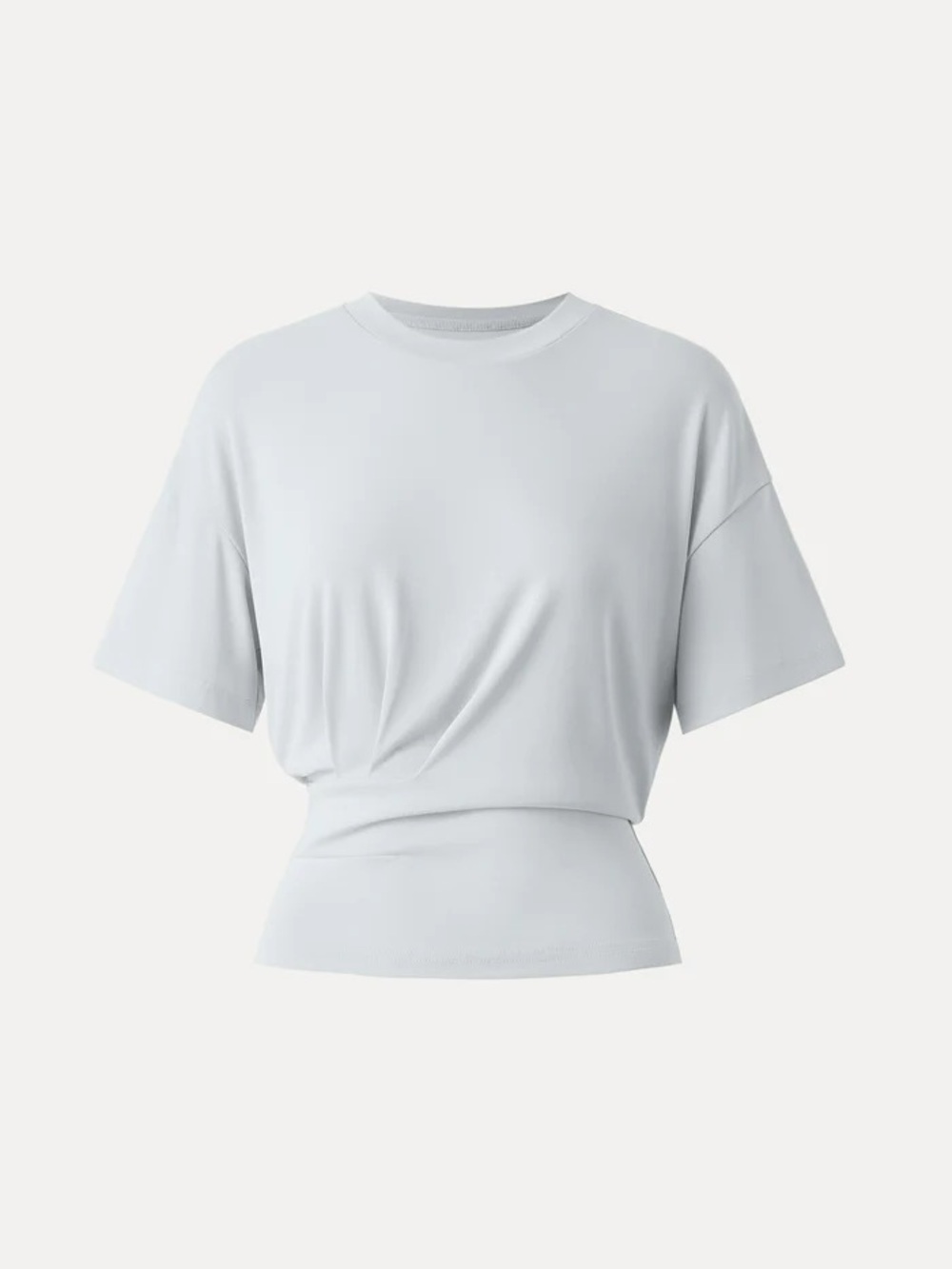 NWT OGL Sandwashed Crewneck Short Sleeve Tucked Tee in smoke blue